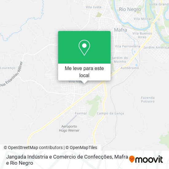 Jangada Indústria e Comércio de Confecções mapa