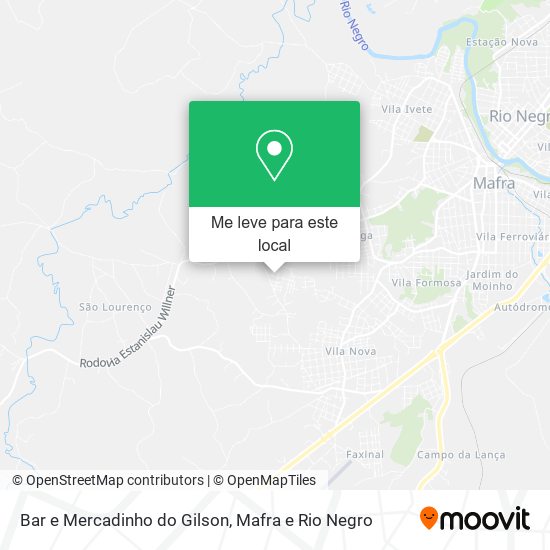 Bar e Mercadinho do Gilson mapa