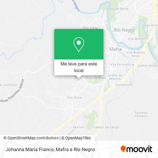 Johanna Maria Franco mapa