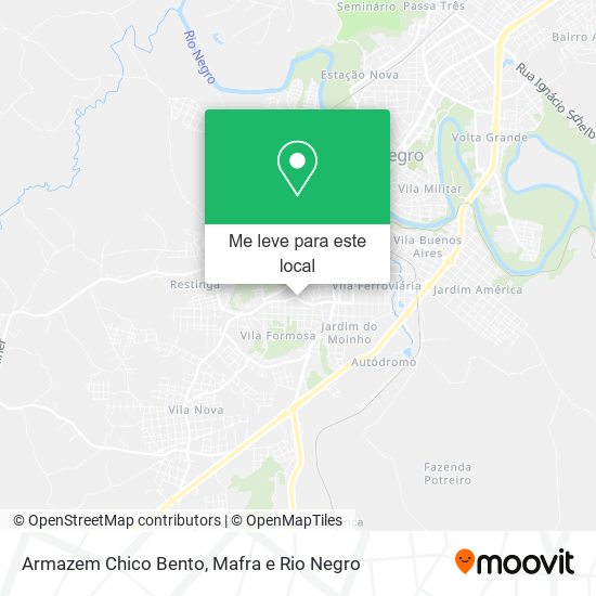 Armazem Chico Bento mapa