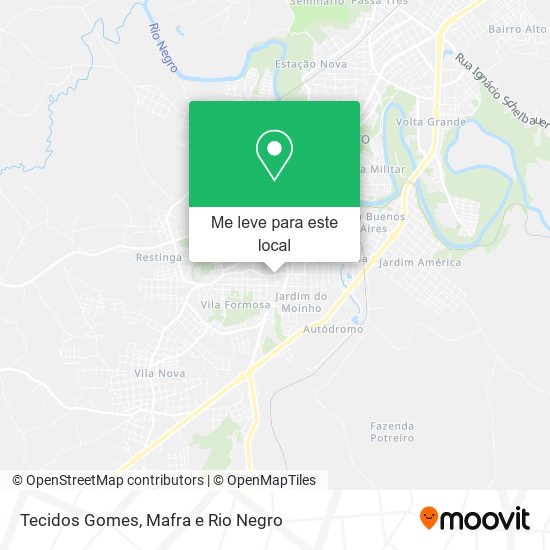 Tecidos Gomes mapa