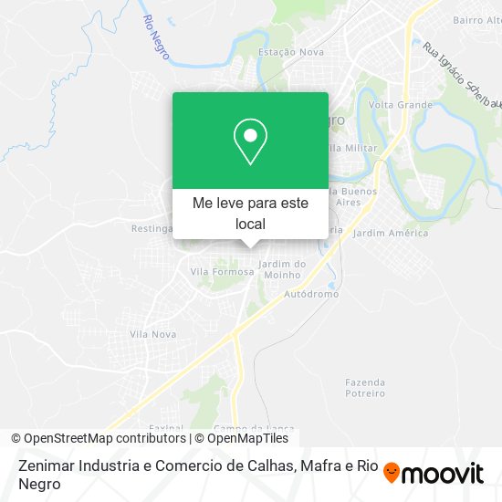 Zenimar Industria e Comercio de Calhas mapa