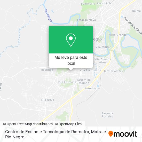 Centro de Ensino e Tecnologia de Riomafra mapa