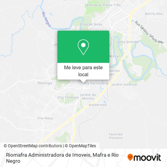 Riomafra Administradora de Imoveis mapa