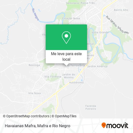 Havaianas Mafra mapa