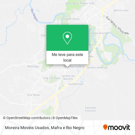 Moreira Movéis Usados mapa