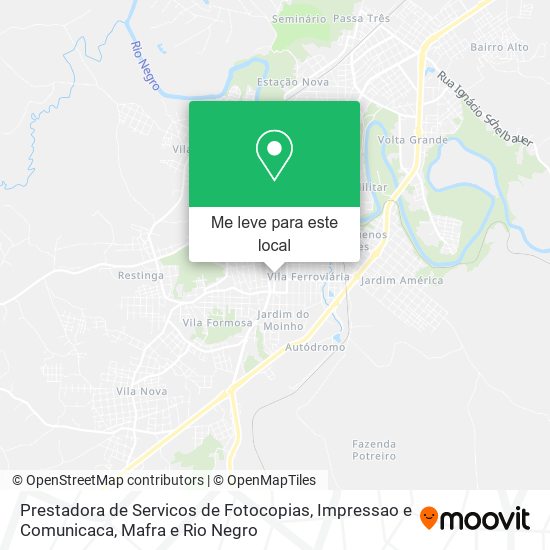 Prestadora de Servicos de Fotocopias, Impressao e Comunicaca mapa