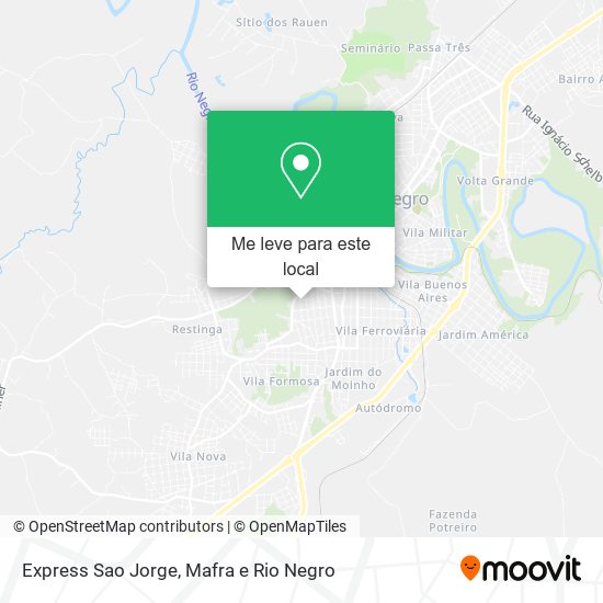 Express Sao Jorge mapa
