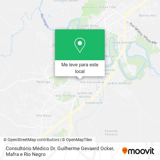 Consultório Médico Dr. Guilherme Gevaerd Ocker mapa