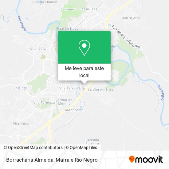 Borracharia Almeida mapa