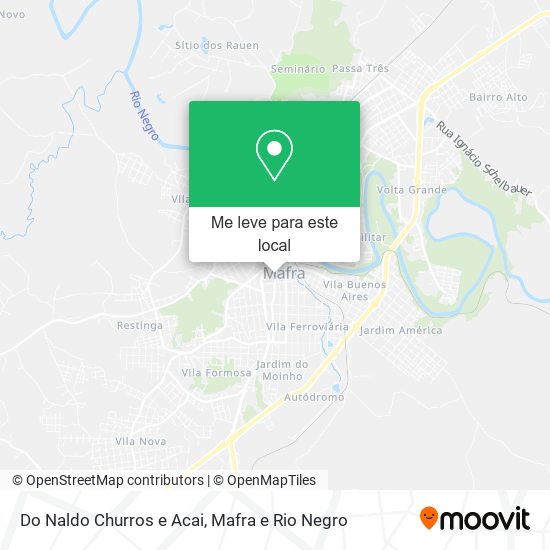 Do Naldo Churros e Acai mapa