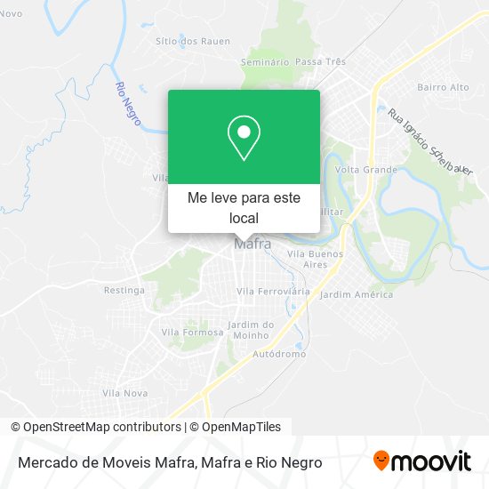 Mercado de Moveis Mafra mapa