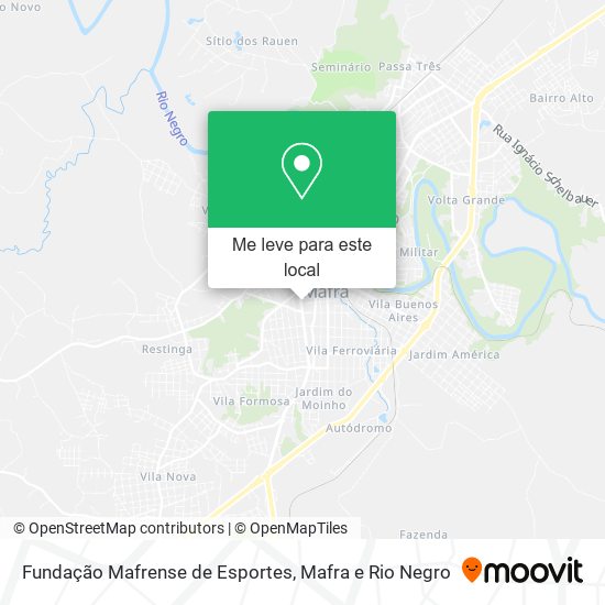 Fundação Mafrense de Esportes mapa