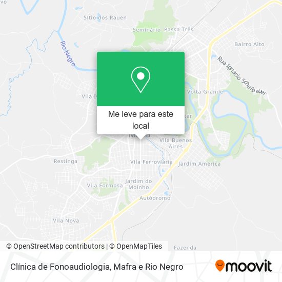 Clínica de Fonoaudiologia mapa