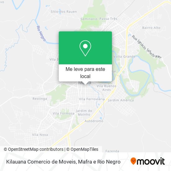 Kilauana Comercio de Moveis mapa