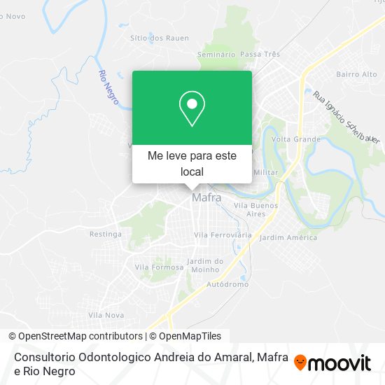 Consultorio Odontologico Andreia do Amaral mapa