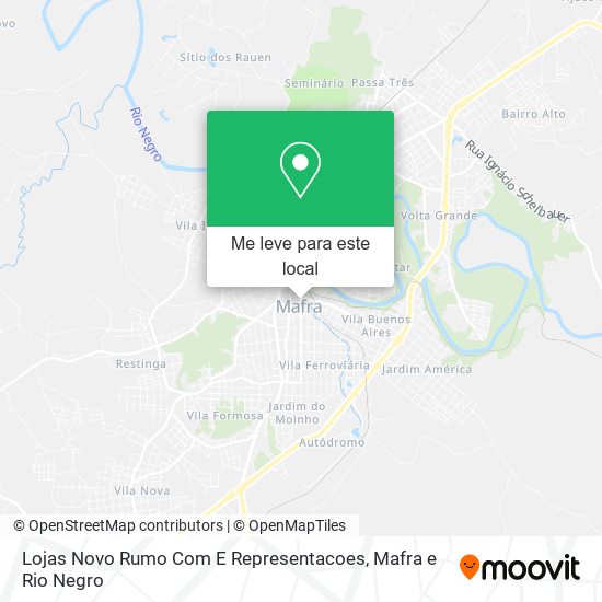 Lojas Novo Rumo Com E Representacoes mapa