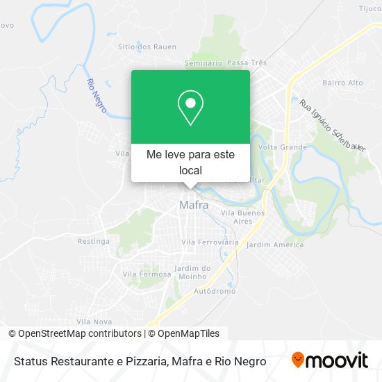 Status Restaurante e Pizzaria mapa