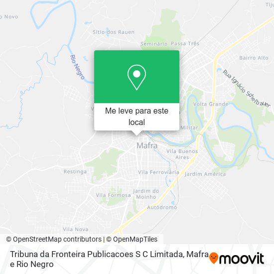 Tribuna da Fronteira Publicacoes S C Limitada mapa