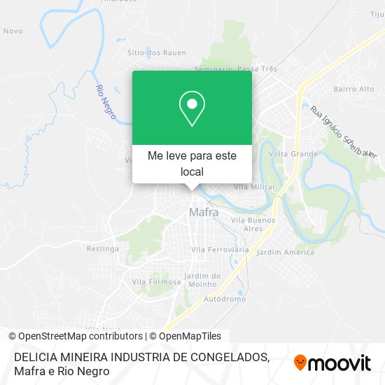 DELICIA MINEIRA INDUSTRIA DE CONGELADOS mapa