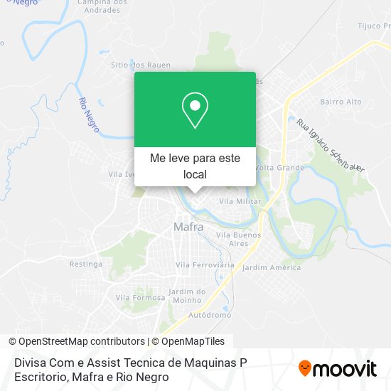 Divisa Com e Assist Tecnica de Maquinas P Escritorio mapa