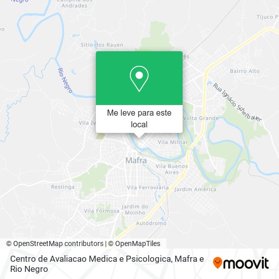 Centro de Avaliacao Medica e Psicologica mapa