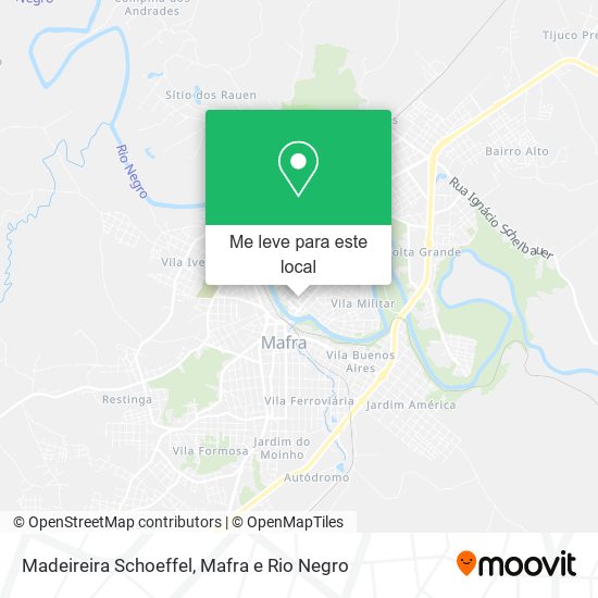 Madeireira Schoeffel mapa