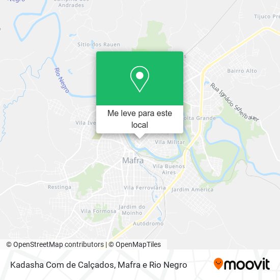 Kadasha Com de Calçados mapa