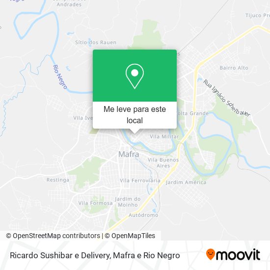 Ricardo Sushibar e Delivery mapa