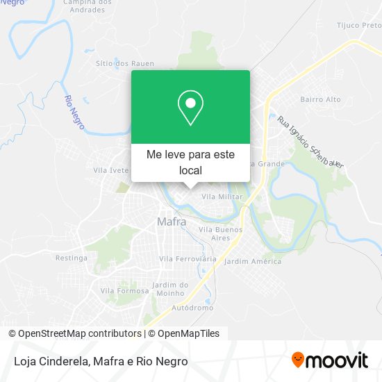 Loja Cinderela mapa