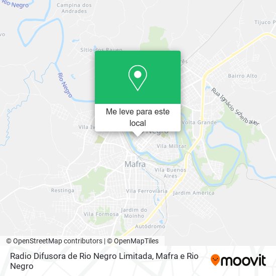 Radio Difusora de Rio Negro Limitada mapa