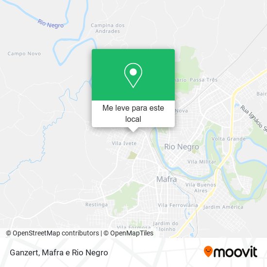Ganzert mapa