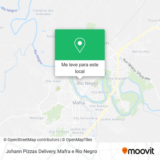 Johann Pizzas Delivery mapa