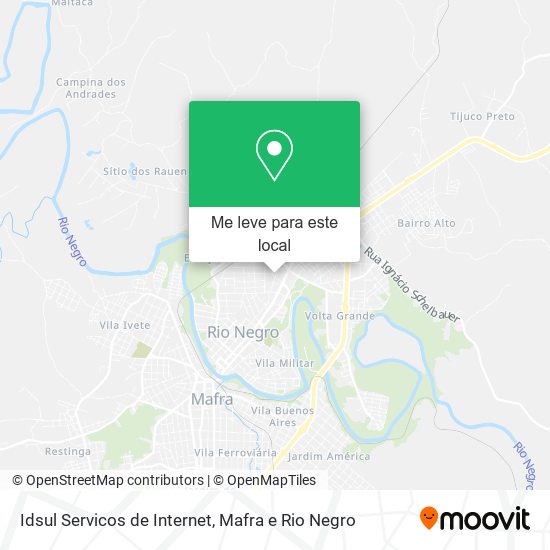 Idsul Servicos de Internet mapa