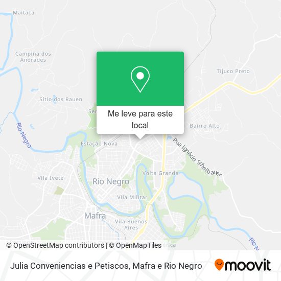 Julia Conveniencias e Petiscos mapa