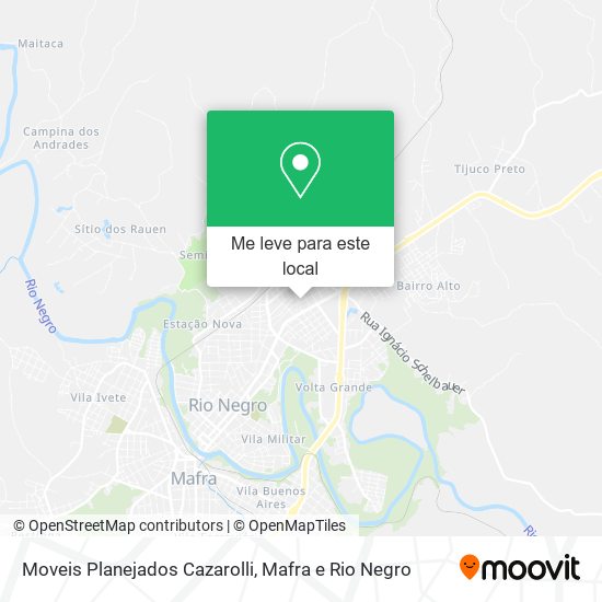 Moveis Planejados Cazarolli mapa