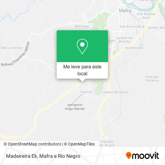 Madeireira Ek mapa