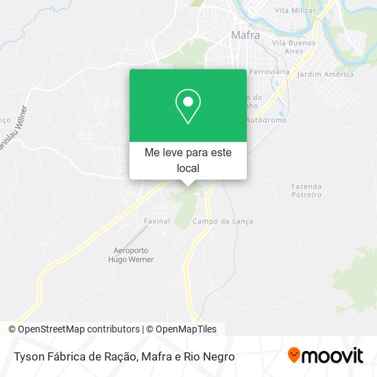 Tyson Fábrica de Ração mapa