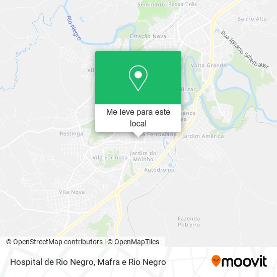 Hospital de Rio Negro mapa
