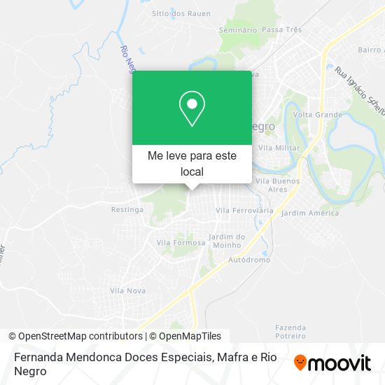 Fernanda Mendonca Doces Especiais mapa