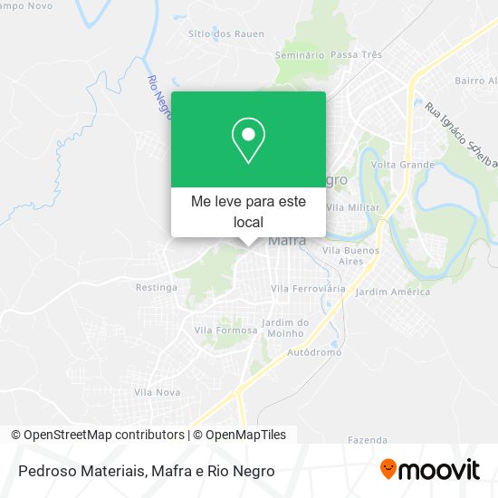 Pedroso Materiais mapa