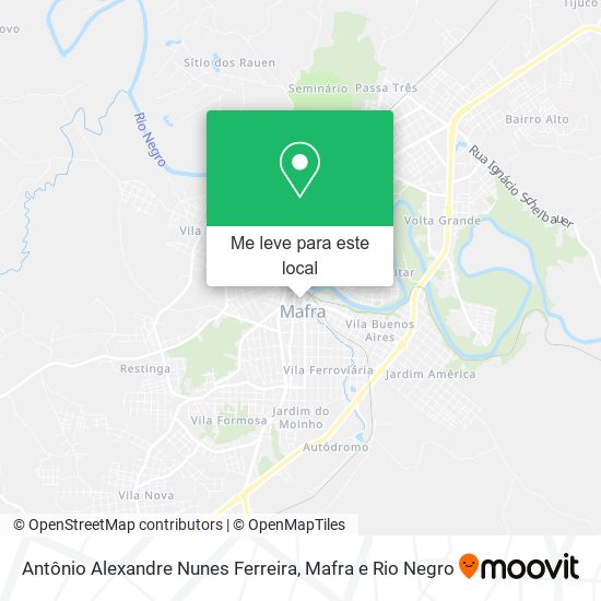 Antônio Alexandre Nunes Ferreira mapa