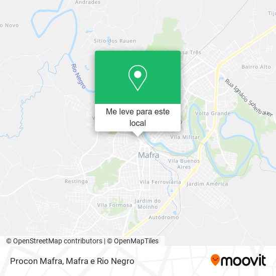 Procon Mafra mapa