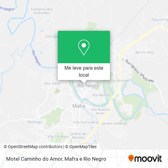 Motel Caminho do Amor mapa