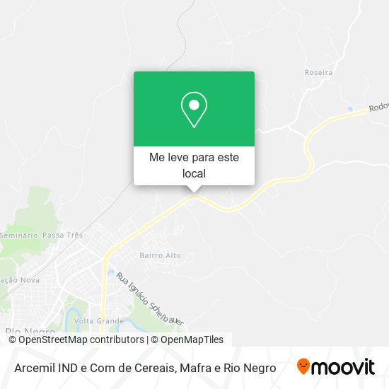 Arcemil IND e Com de Cereais mapa