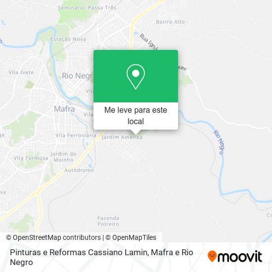 Pinturas e Reformas Cassiano Lamin mapa