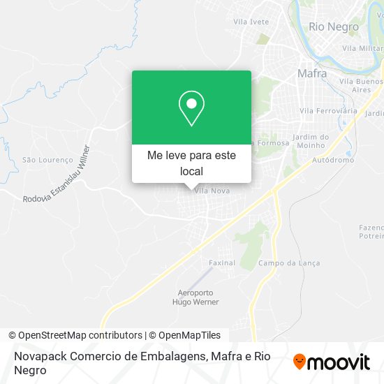 Novapack Comercio de Embalagens mapa