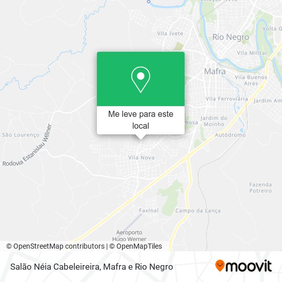 Salão Néia Cabeleireira mapa