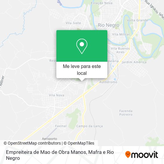 Empreiteira de Mao de Obra Manos mapa