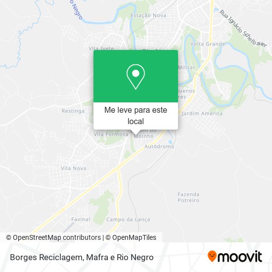 Borges Reciclagem mapa